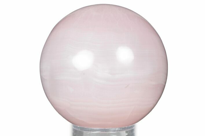 Polished Pink Manganoan (Mangano) Calcite Sphere - Fluorescent! #335024